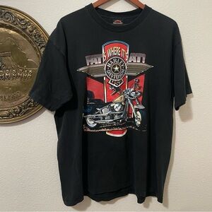 VTG Fat is Where It’s At Harley Davidson Shirt